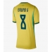 Brasil Bruno Guimaraes #8 Hjemmedrakt Dame VM 2026 Kortermet